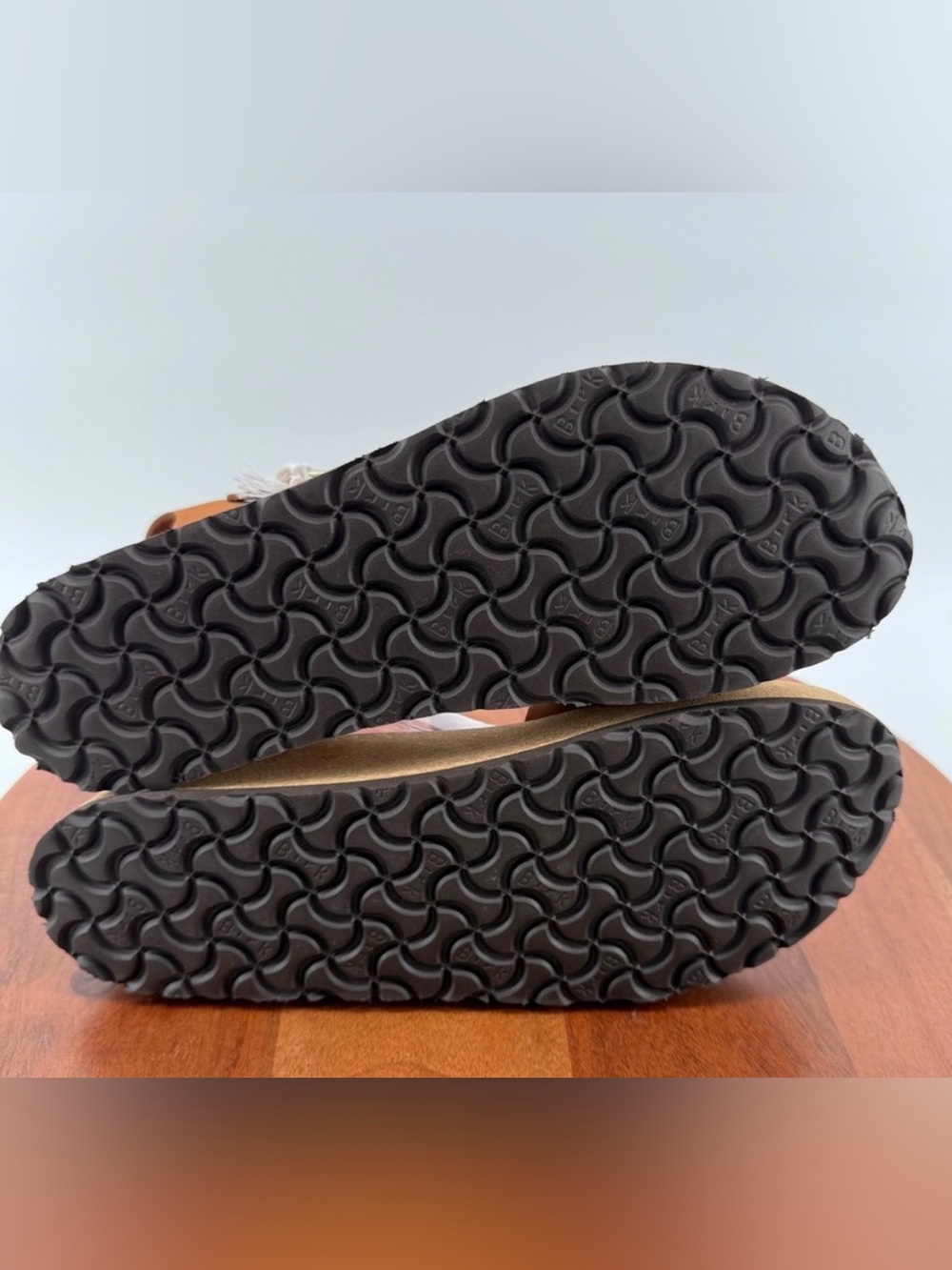 Papillio 💅 Birkenstock Glenda Pecan Brown Nubuck Leather Platform Sandals NEW - Picture 13 of 13